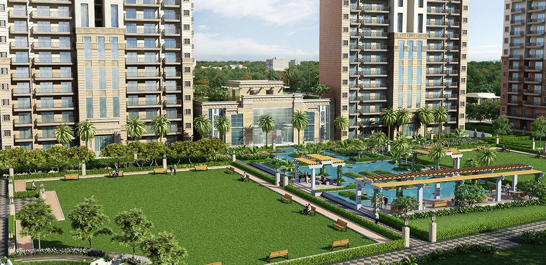 Ace Parkway 2.0 — landscaped central garden